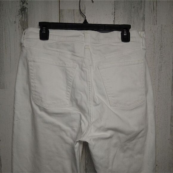 Old Navy Sky-Hi Straight White Button Fly 32x27 - Picture 7 of 8